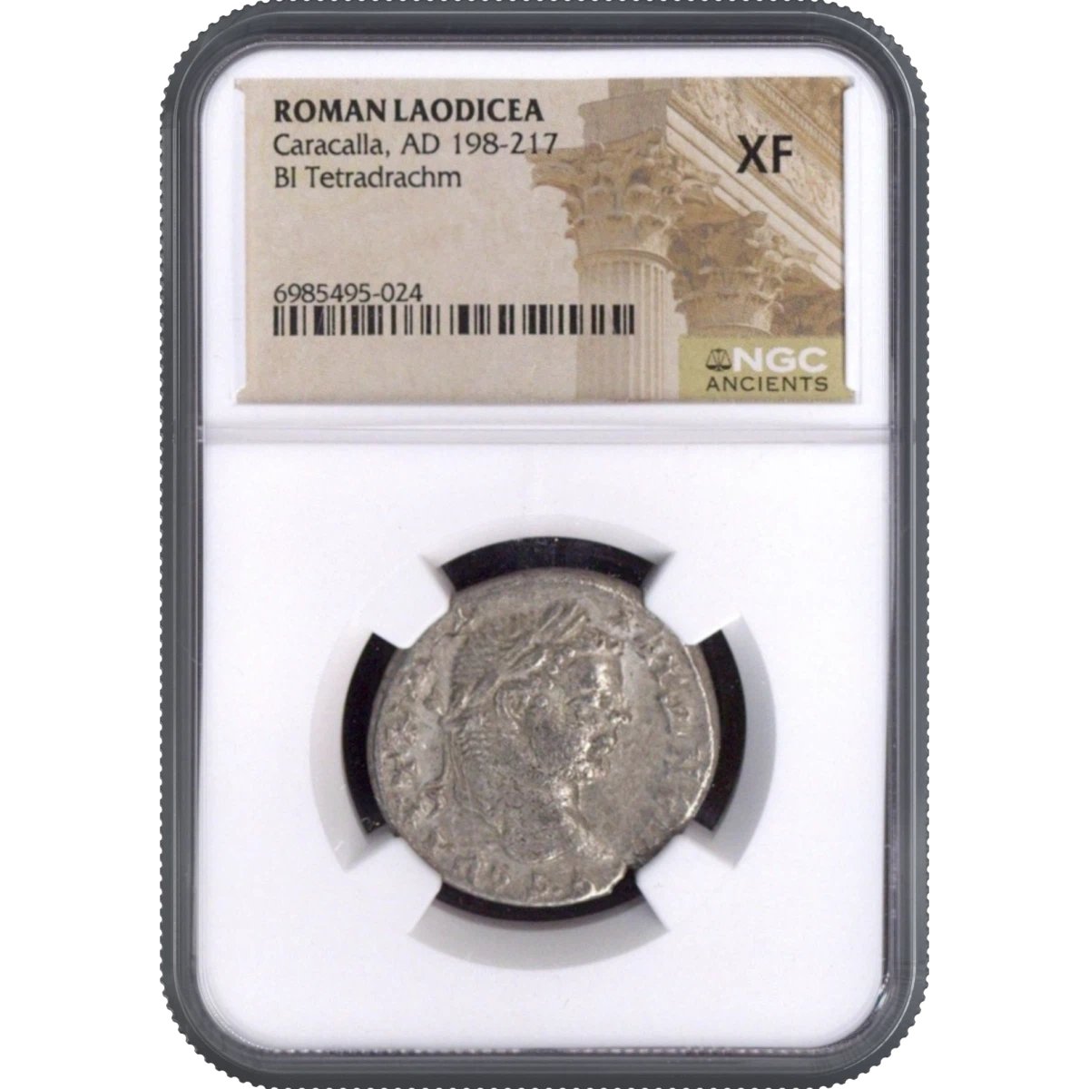 Caracalla, AD 198-217 ROMAN LAODICEA BI Tetradrachm NGC XF