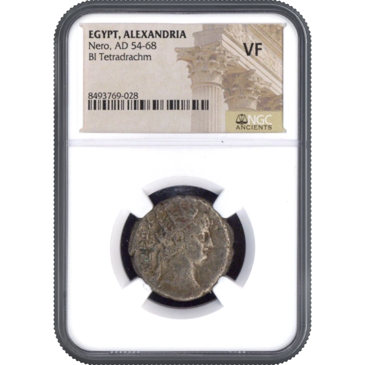 Nero, AD 54-68 EGYPT, ALEXANDRIA BI Tetradrachm NGC VF