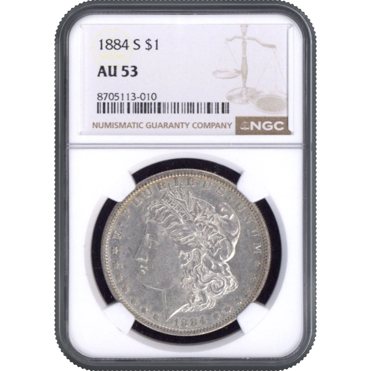 1884-S One Dollar NGC AU53