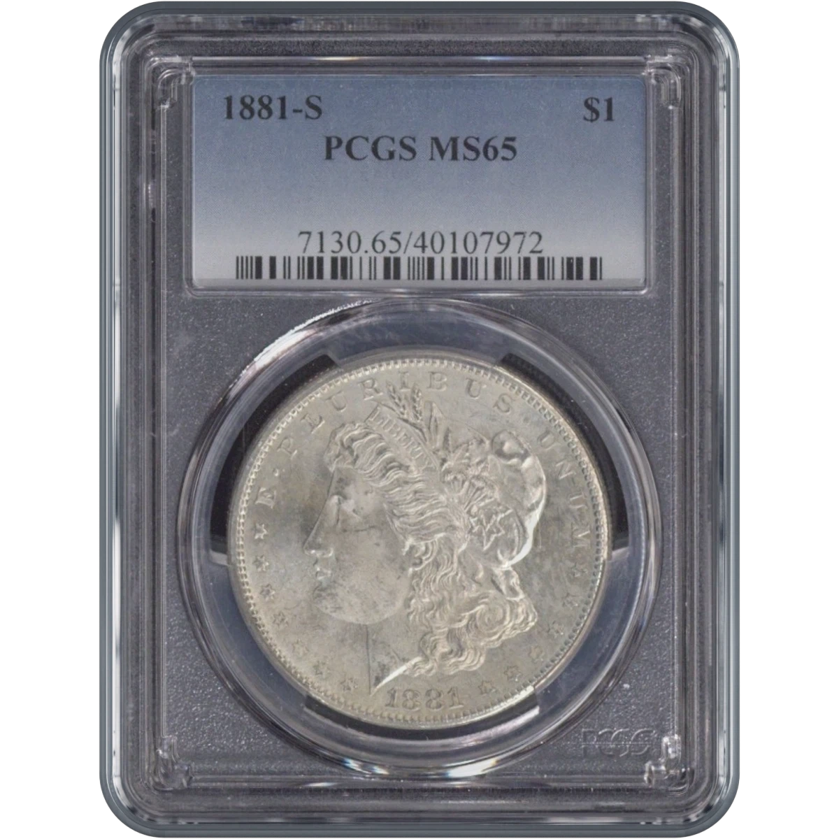 1881-S One Dollar PCGS MS65