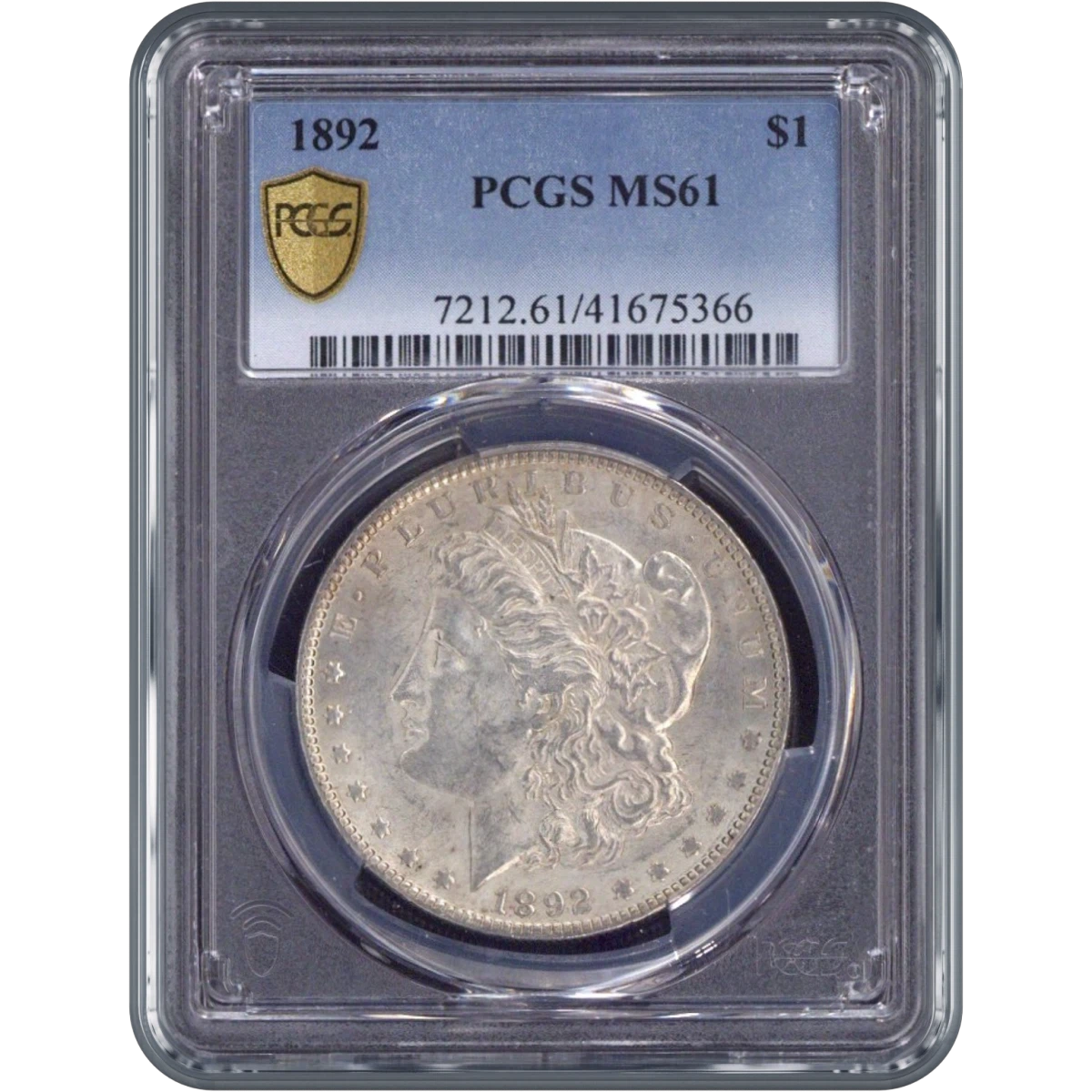 1892 One Dollar PCGS MS61