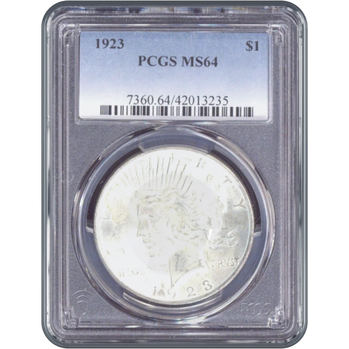 1923 One Dollar PCGS MS64