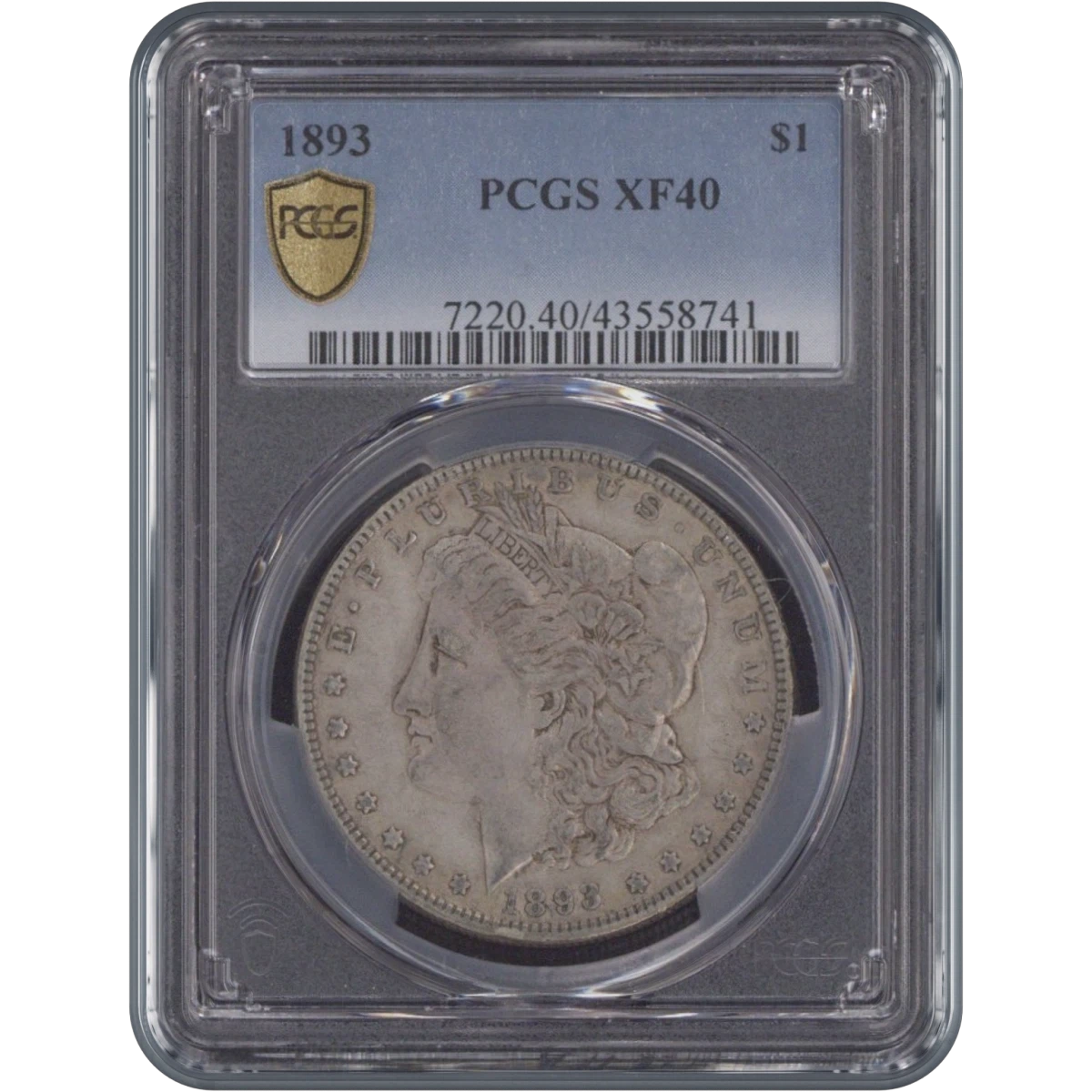 1893 One Dollar PCGS XF40