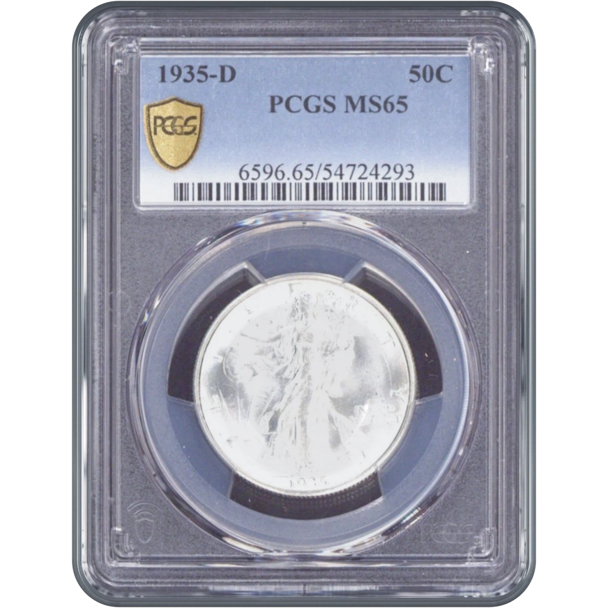 1935-D 50 Cents PCGS MS65
