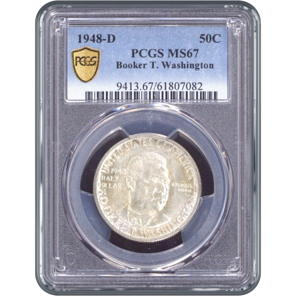 1948-D Half dollar Booker T. Washington PCGS MS67