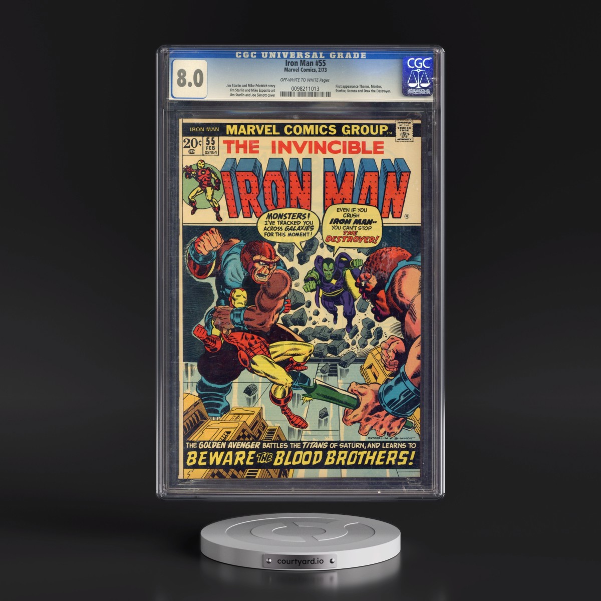 Iron Man #55 CGC 8.0 Off-white to White Pages (Marvel Comics, 2/73) - Universal
