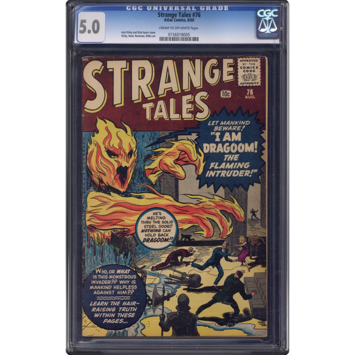 Strange Tales #76 CGC 5.0 Cream to Off-white Pages (Atlas Comics, 8/60) - Universal