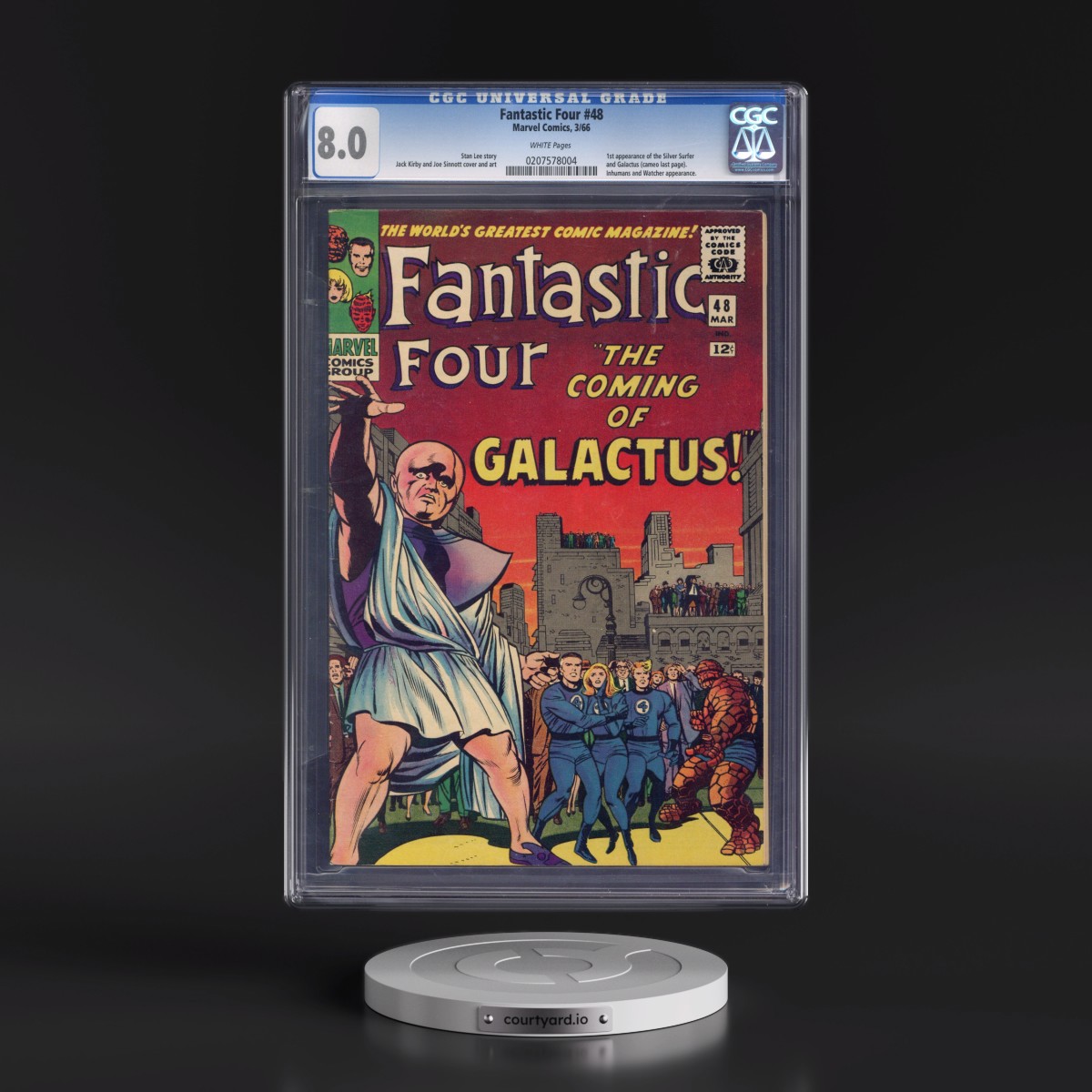 Fantastic Four #48 CGC 8.0 White Pages (Marvel Comics, 3/66) - Universal