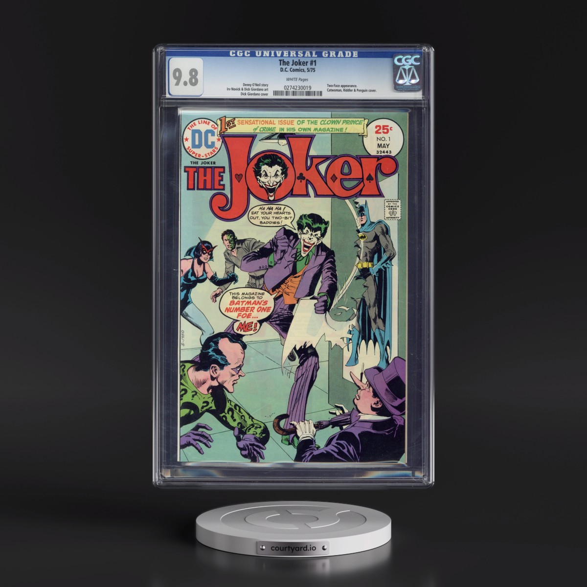 The Joker #1 CGC 9.8 White Pages (DC Comics, 5/75) - Universal