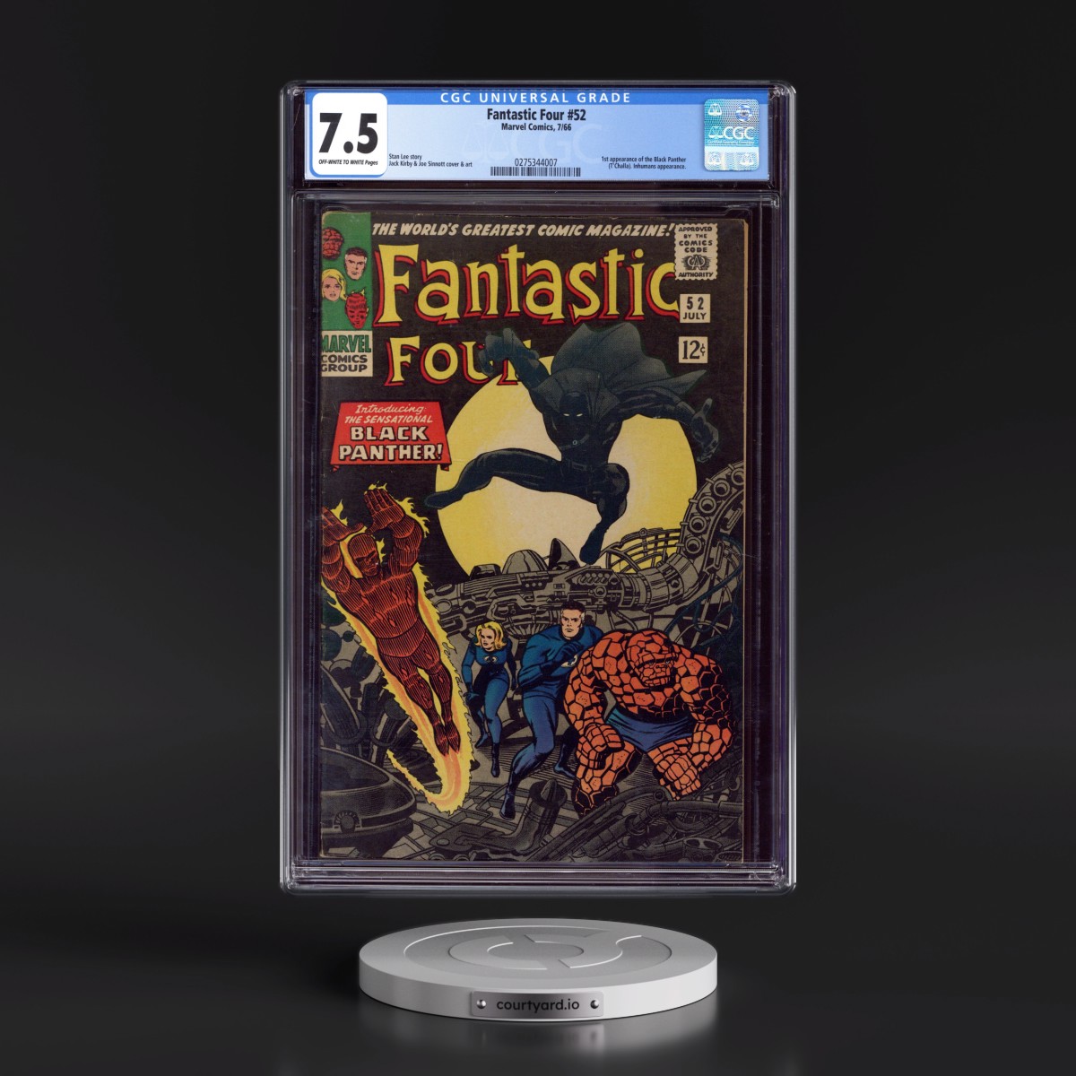 Fantastic Four #52 CGC 7.5 Off-white to White Pages (Marvel Comics, 7/66) - Universal