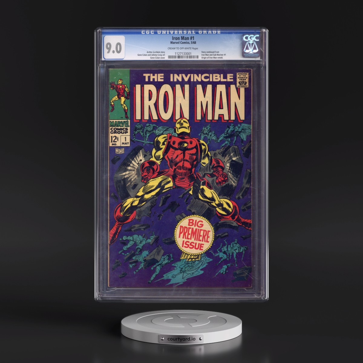 Iron Man #1 CGC 9.0 Cream to Off-white Pages (Marvel Comics, 5/68) - Universal
