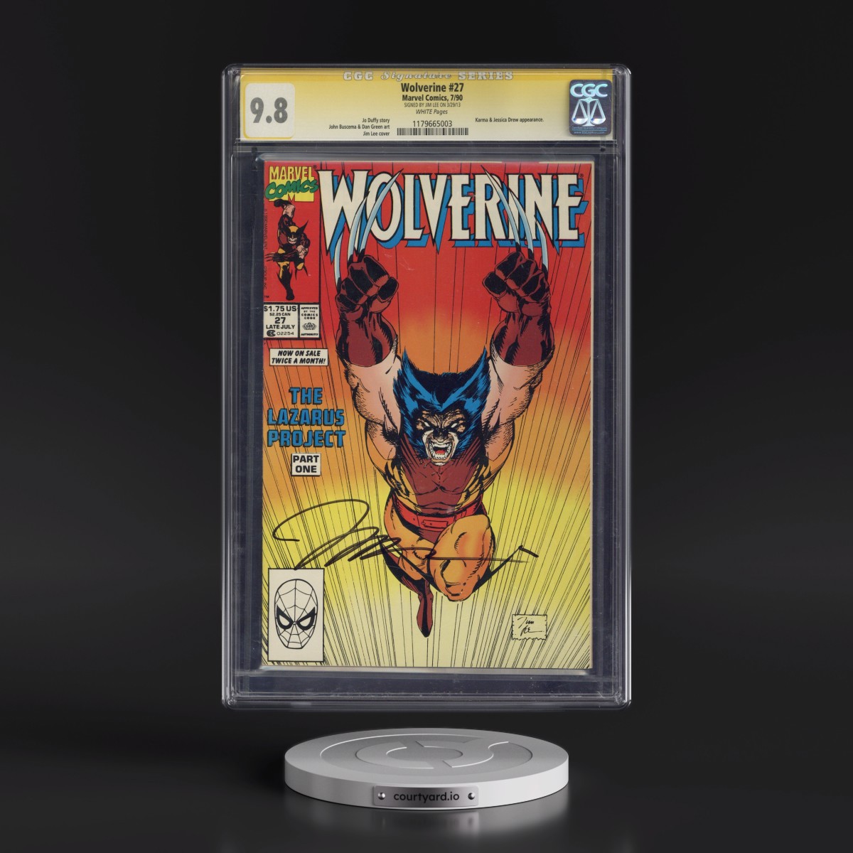 Wolverine #27 CGC 9.8 White Pages (Marvel Comics, 7/90) - Signature Series