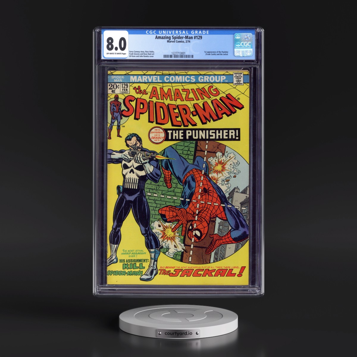 Amazing Spider-Man #129 CGC 8.0 Off-white to White Pages (Marvel Comics, 2/74) - Universal