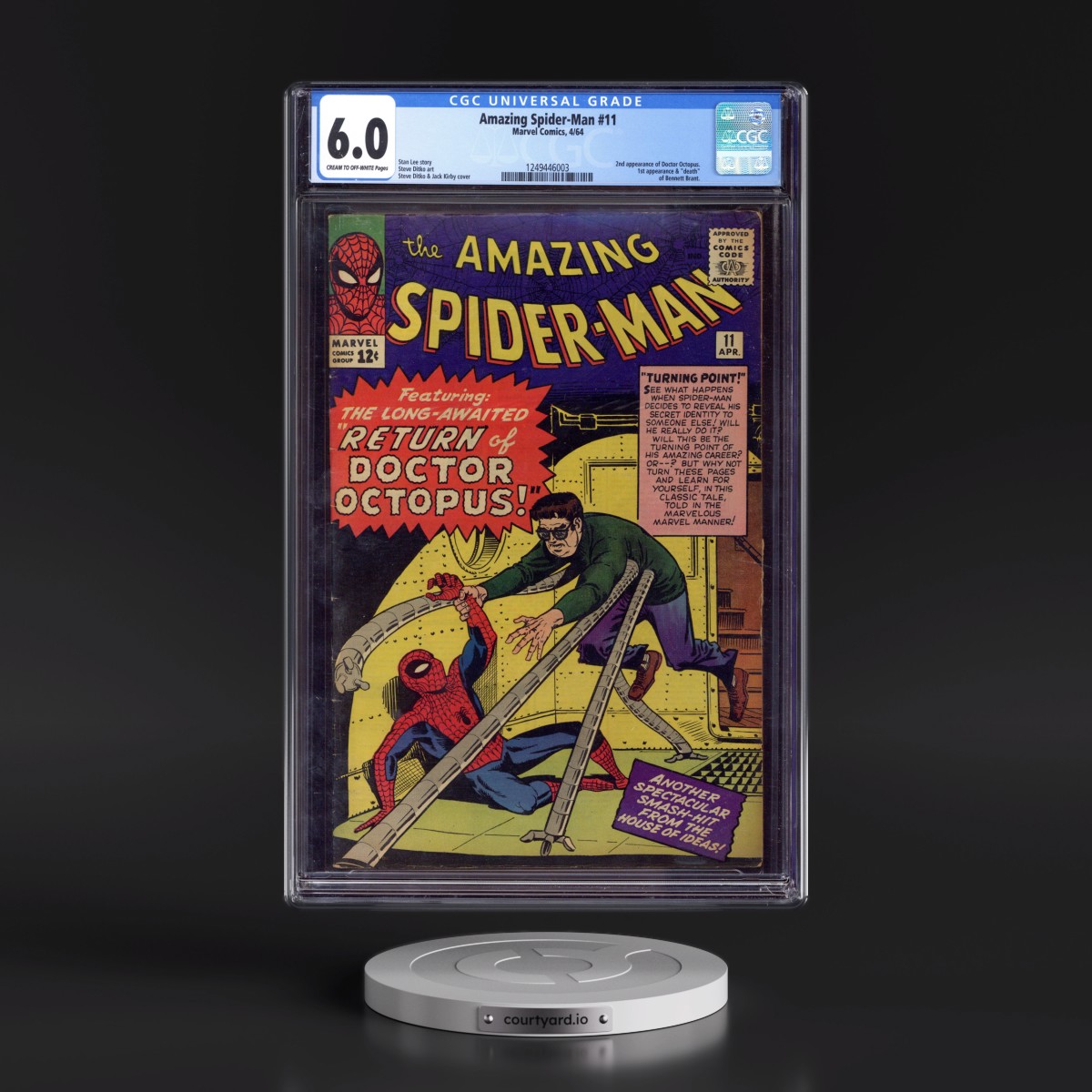 Amazing Spider-Man #11 CGC 6.0 Cream to Off-white Pages (Marvel Comics, 4/64) - Universal