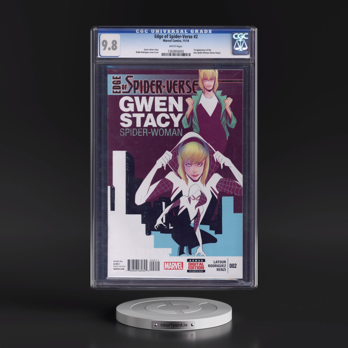 Edge of Spider-Verse #2 CGC 9.8 White Pages (Marvel Comics, 11/14) - Universal