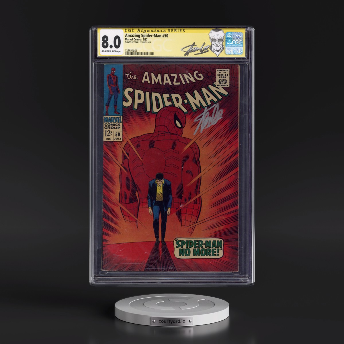 Amazing Spider-Man #50 CGC 8.0 Off-white to White Pages (Marvel Comics, 7/67) - Signature Series
