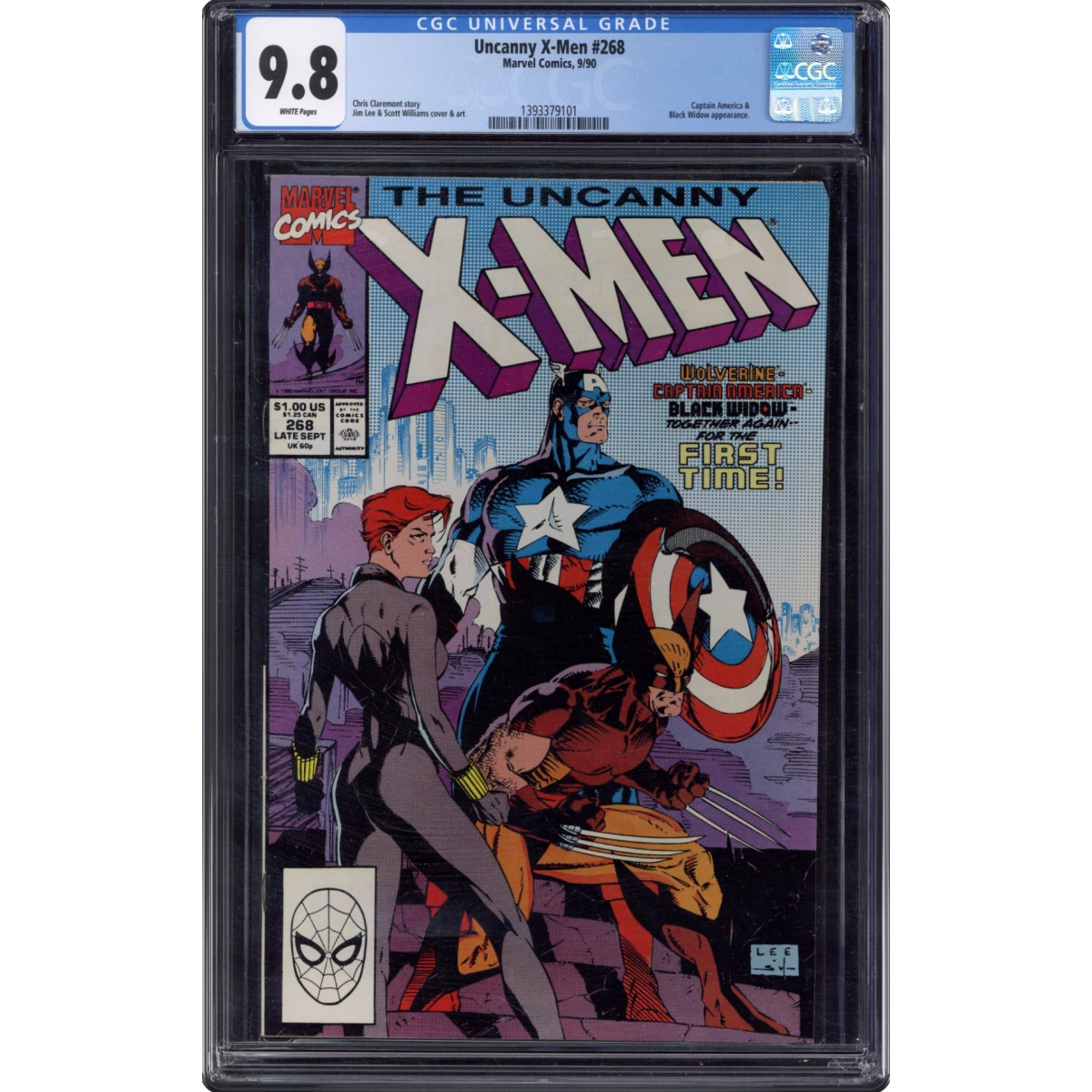 Uncanny X-Men #268 CGC 9.8 White Pages (Marvel Comics, 9/90) - Universal