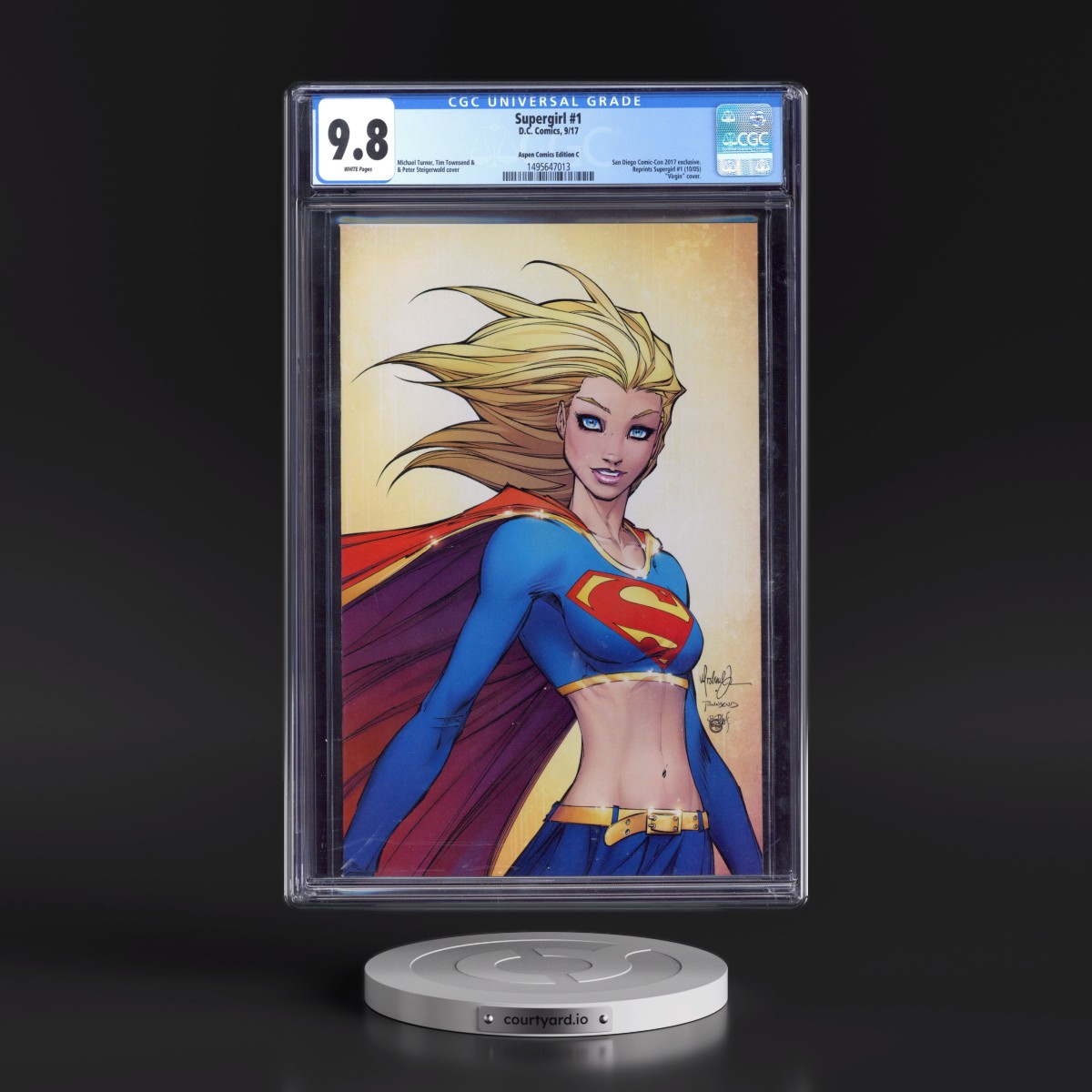 Supergirl #1 CGC 9.8 White Pages (DC Comics, 9/17) - Universal Aspen Comics Edition C