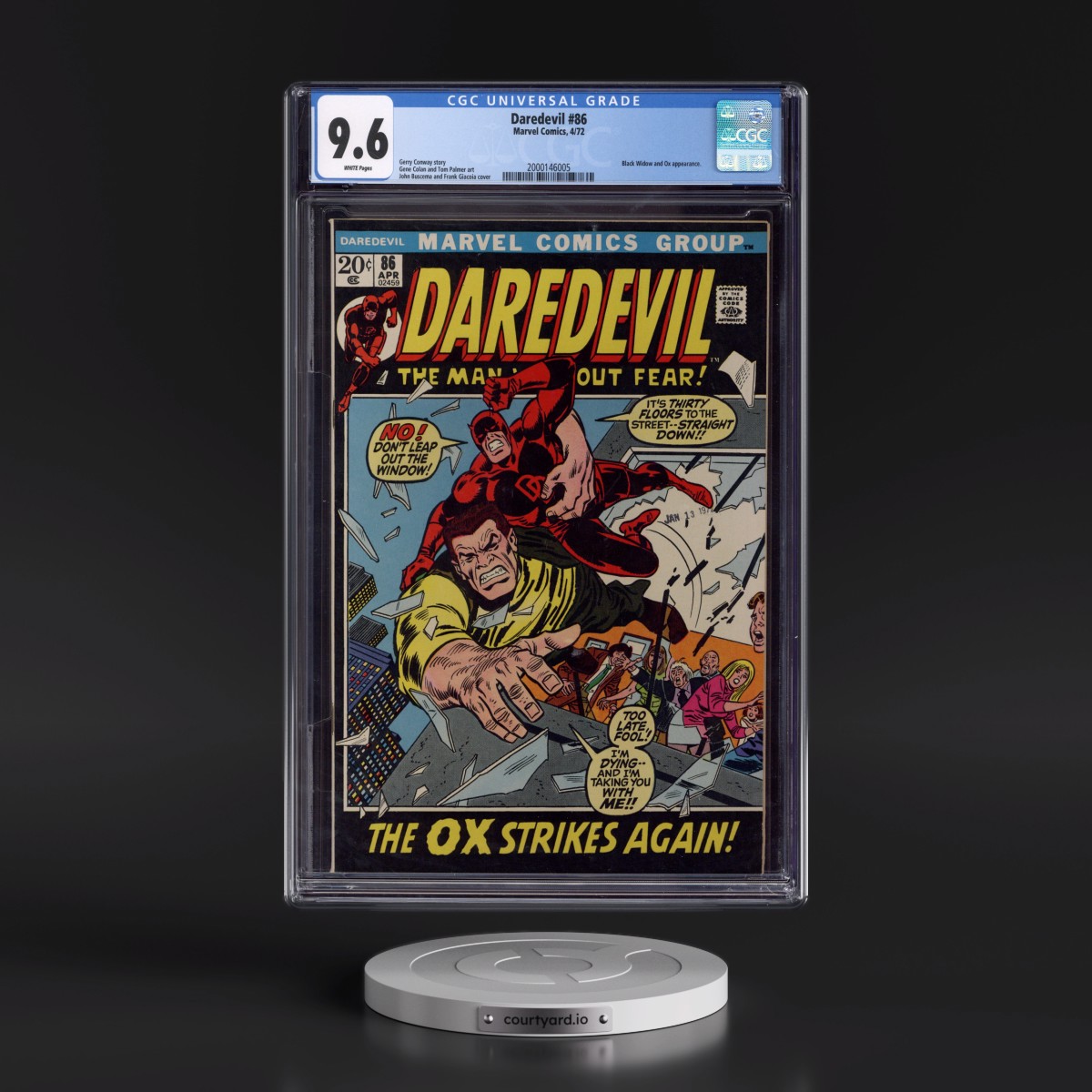 Daredevil #86 CGC 9.6 White Pages (Marvel Comics, 4/72) - Universal