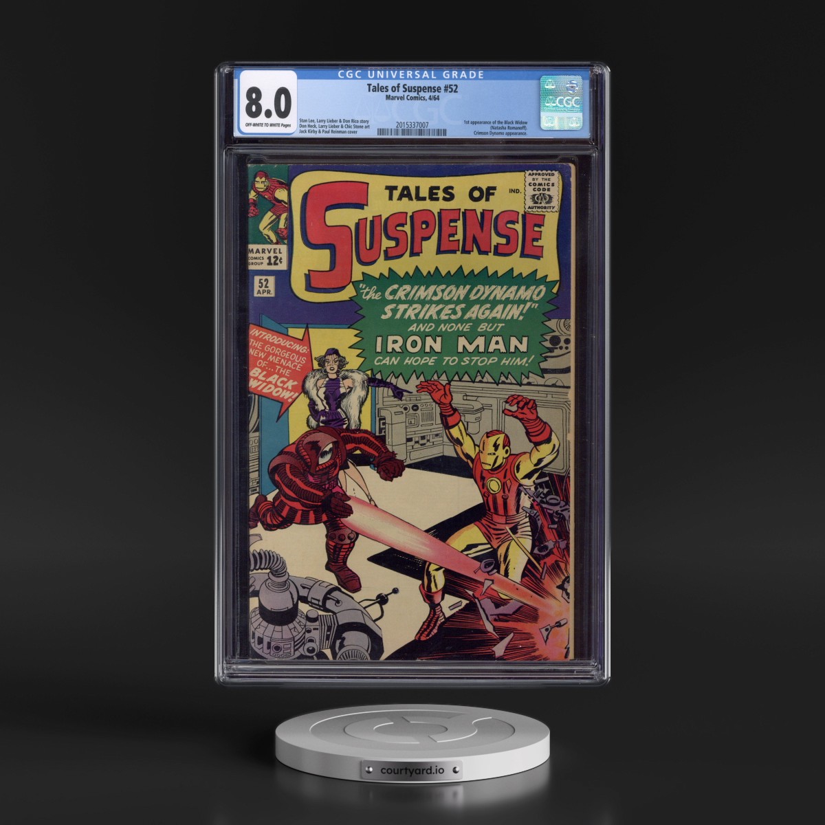 Tales of Suspense #52 CGC 8.0 Off-white to White Pages (Marvel Comics, 4/64)