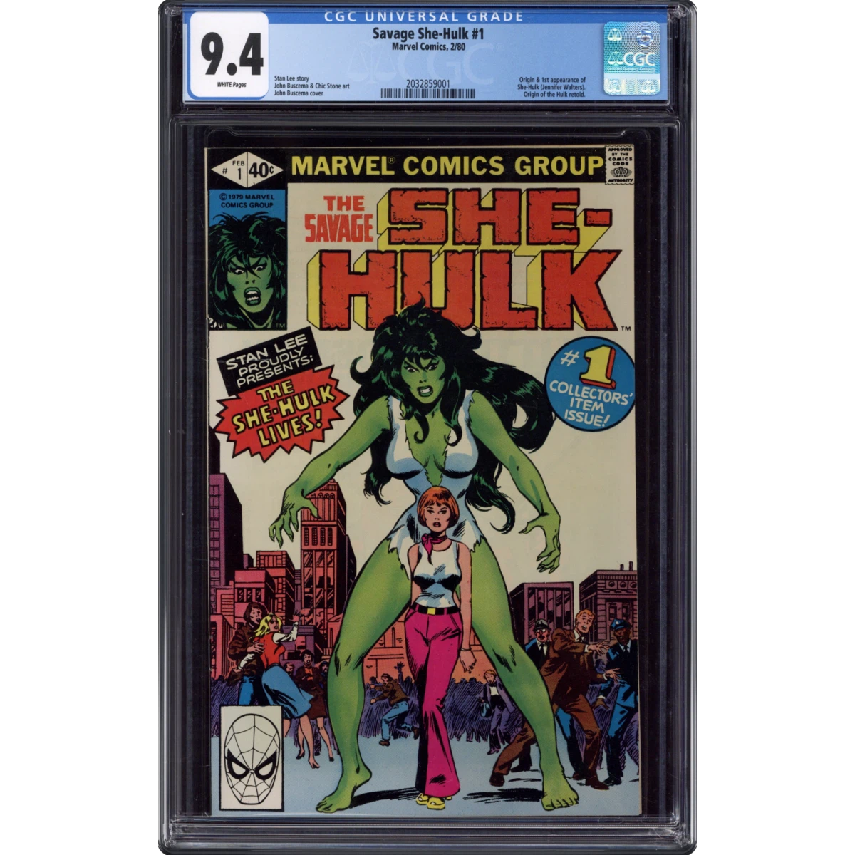 Savage She-Hulk #1 CGC 9.4 White Pages (Marvel Comics, 2/80) - Universal