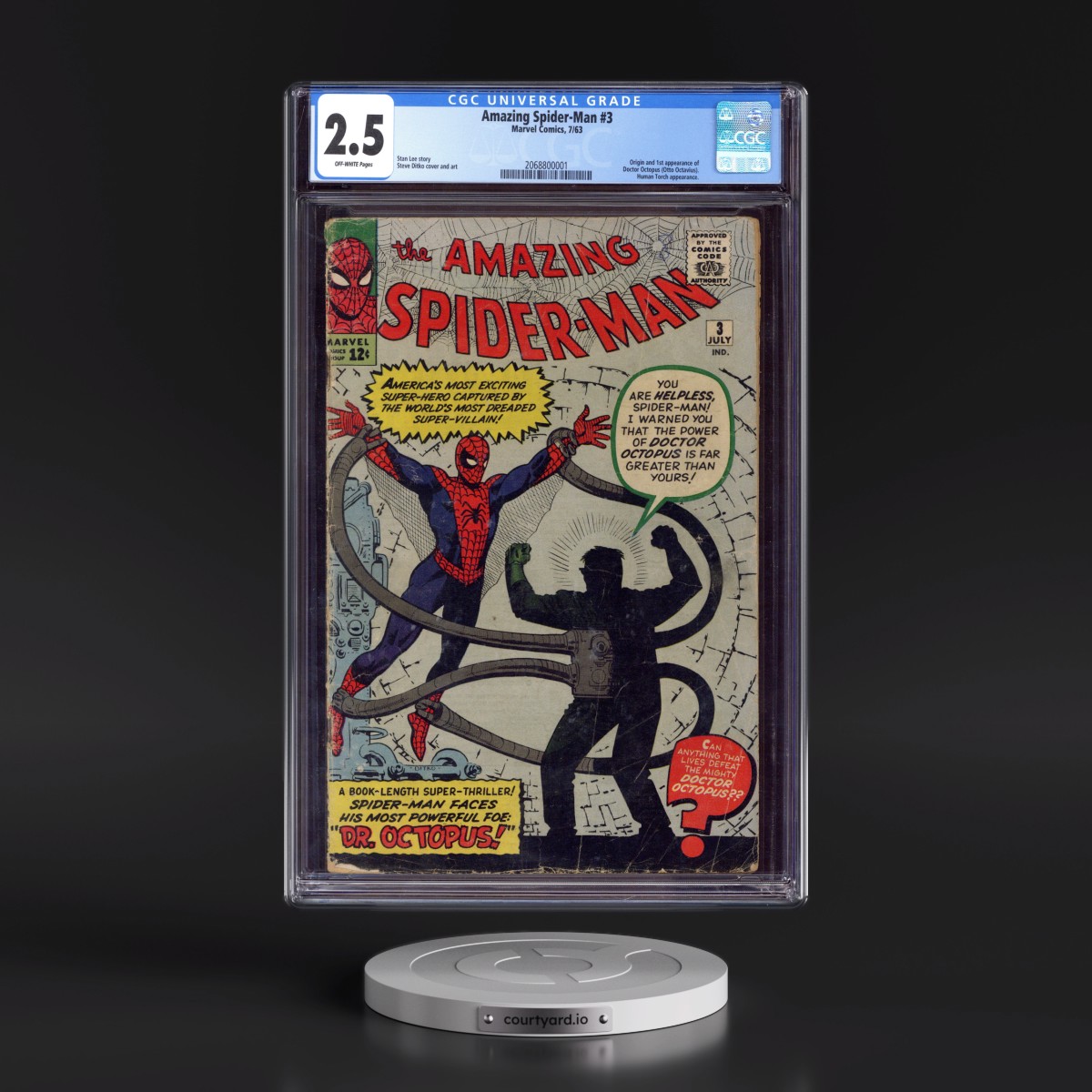 Amazing Spider-Man #3 CGC 2.5 Off-white Pages (Marvel Comics, 7/63)