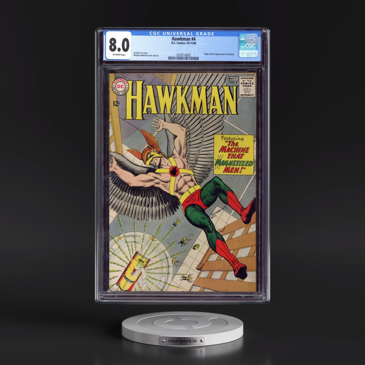 Hawkman #4 CGC 8.0 Off-white Pages (DC Comics, 10-11/64) - Universal