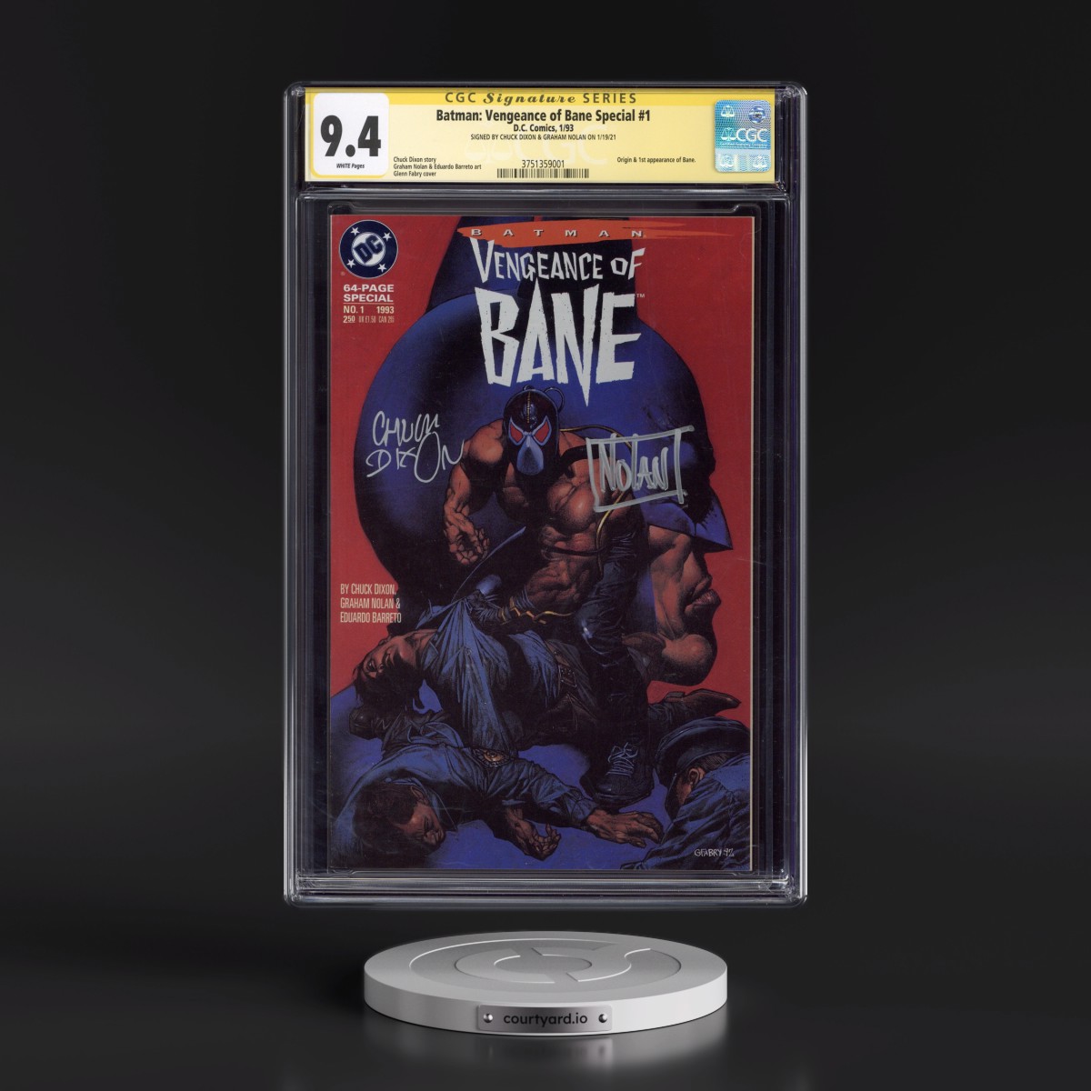 Batman: Vengeance of Bane Special #1 CGC 9.4 White Pages (DC Comics, 1/93) - Signature Series