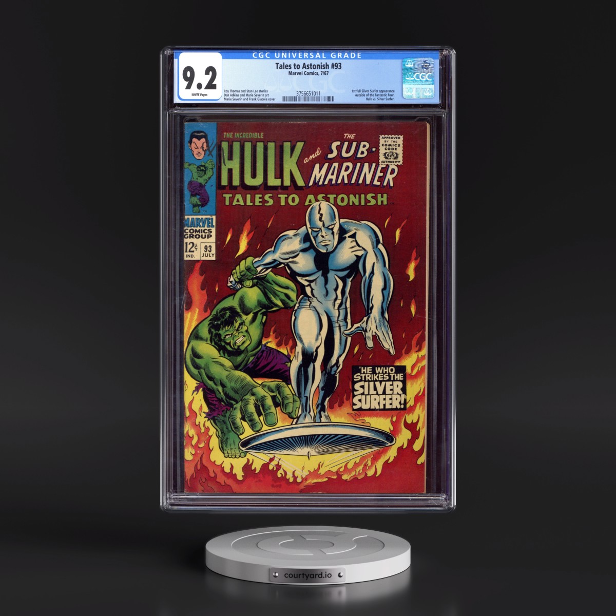 Tales to Astonish #93 CGC 9.2 White Pages (Marvel Comics, 7/67) - Universal