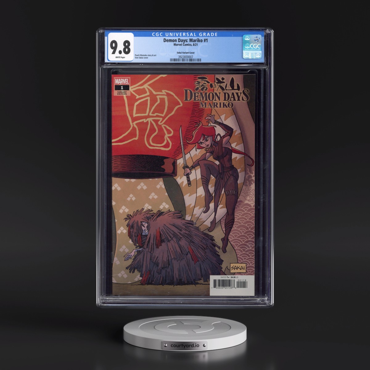 Demon Days: Mariko #1 CGC 9.8 White Pages (Marvel Comics, 8/21) - Universal Sakai Variant Cover