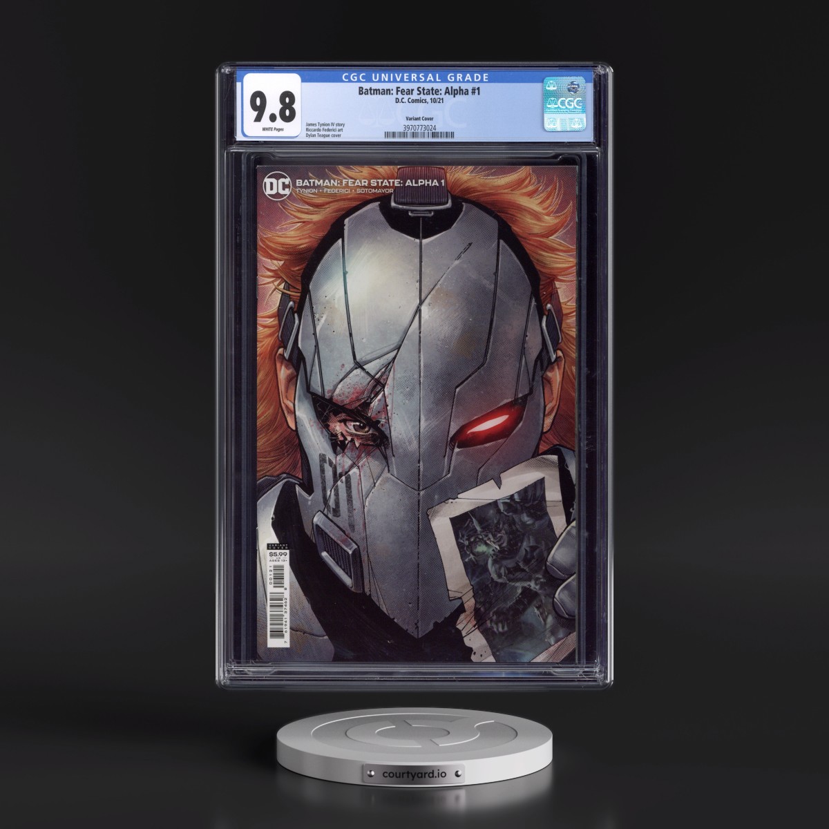 Batman: Fear State: Alpha #1 CGC 9.8 White Pages (DC Comics, 10/21) - Universal Variant Cover