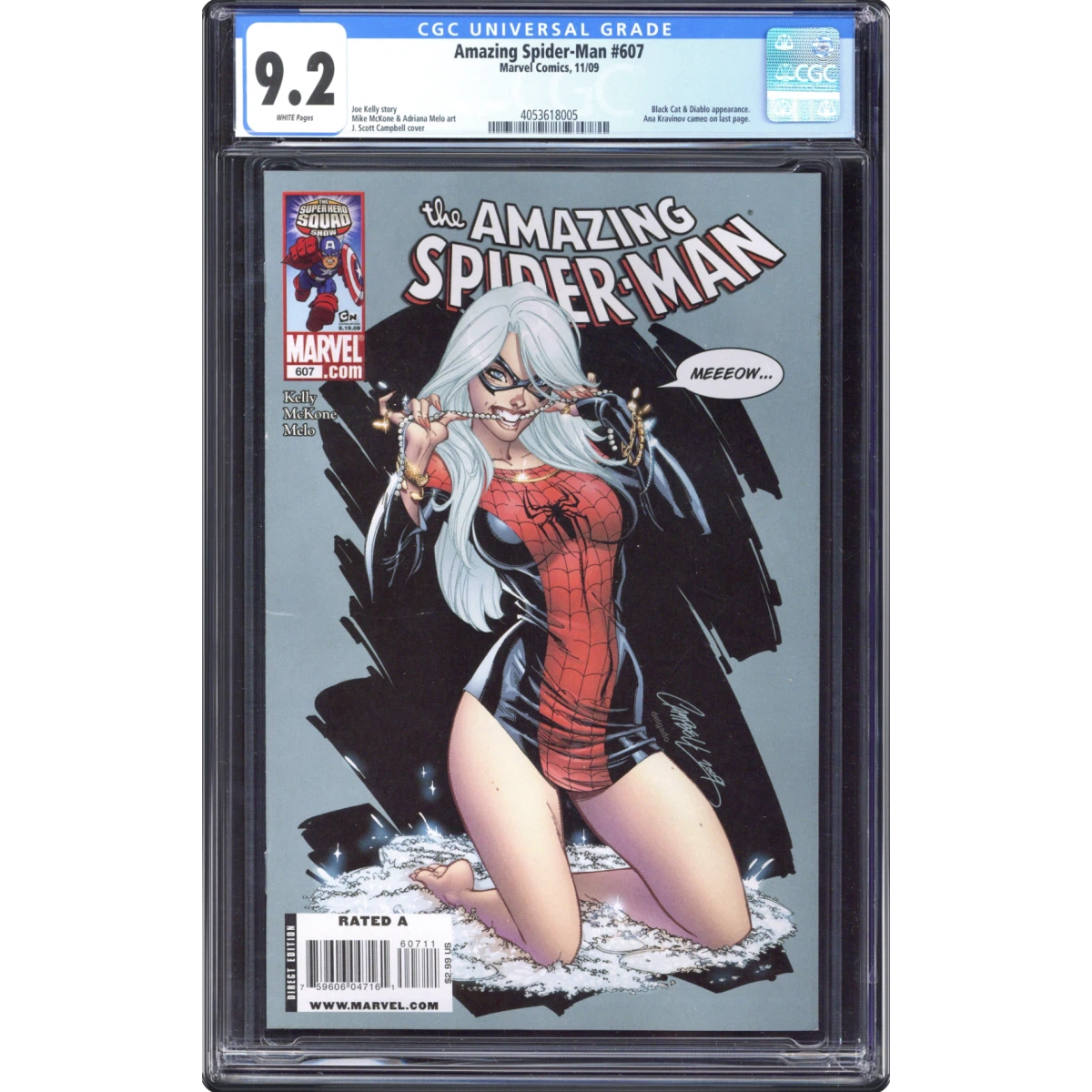 Amazing Spider-Man #607 CGC 9.2 White Pages (Marvel Comics, 11/09) - Universal