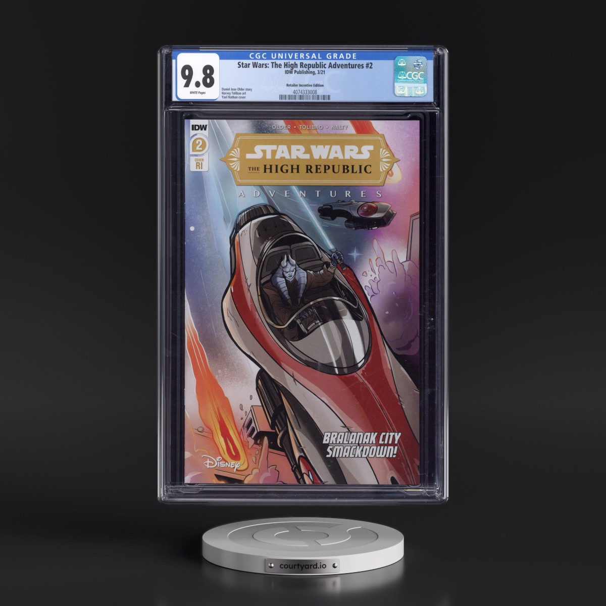 Star Wars: The High Republic Adventures #2 CGC 9.8 White Pages (IDW Publishing, 3/21) - Universal Retailer Incentive Edition