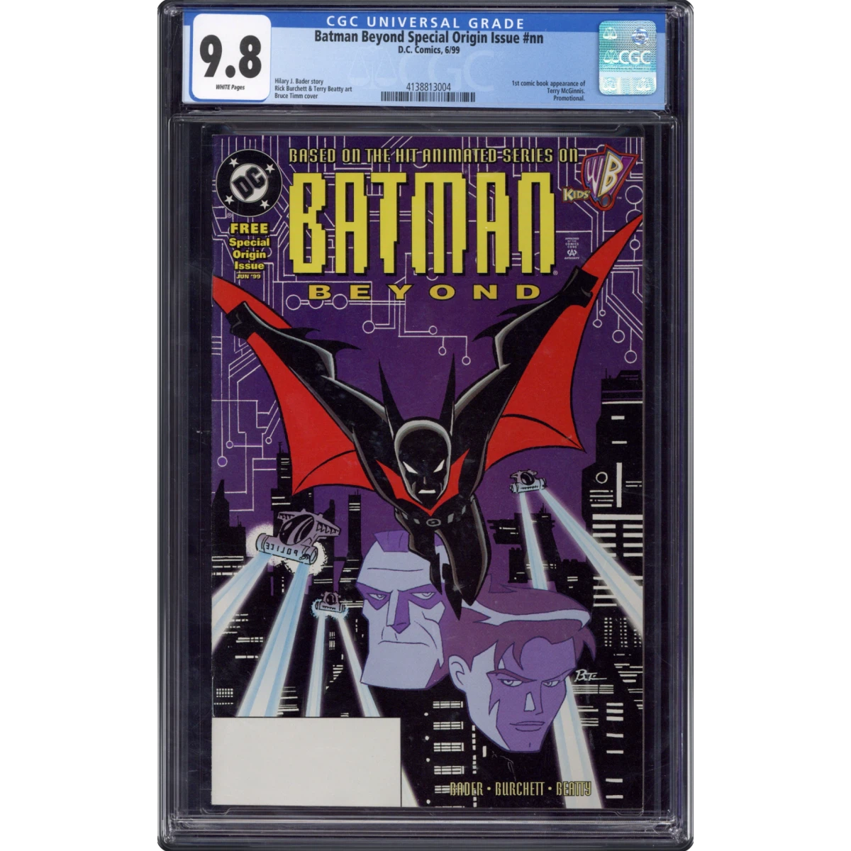 Batman Beyond Special Origin Issue #nn CGC 9.8 White Pages (DC Comics, 6/99) - Universal