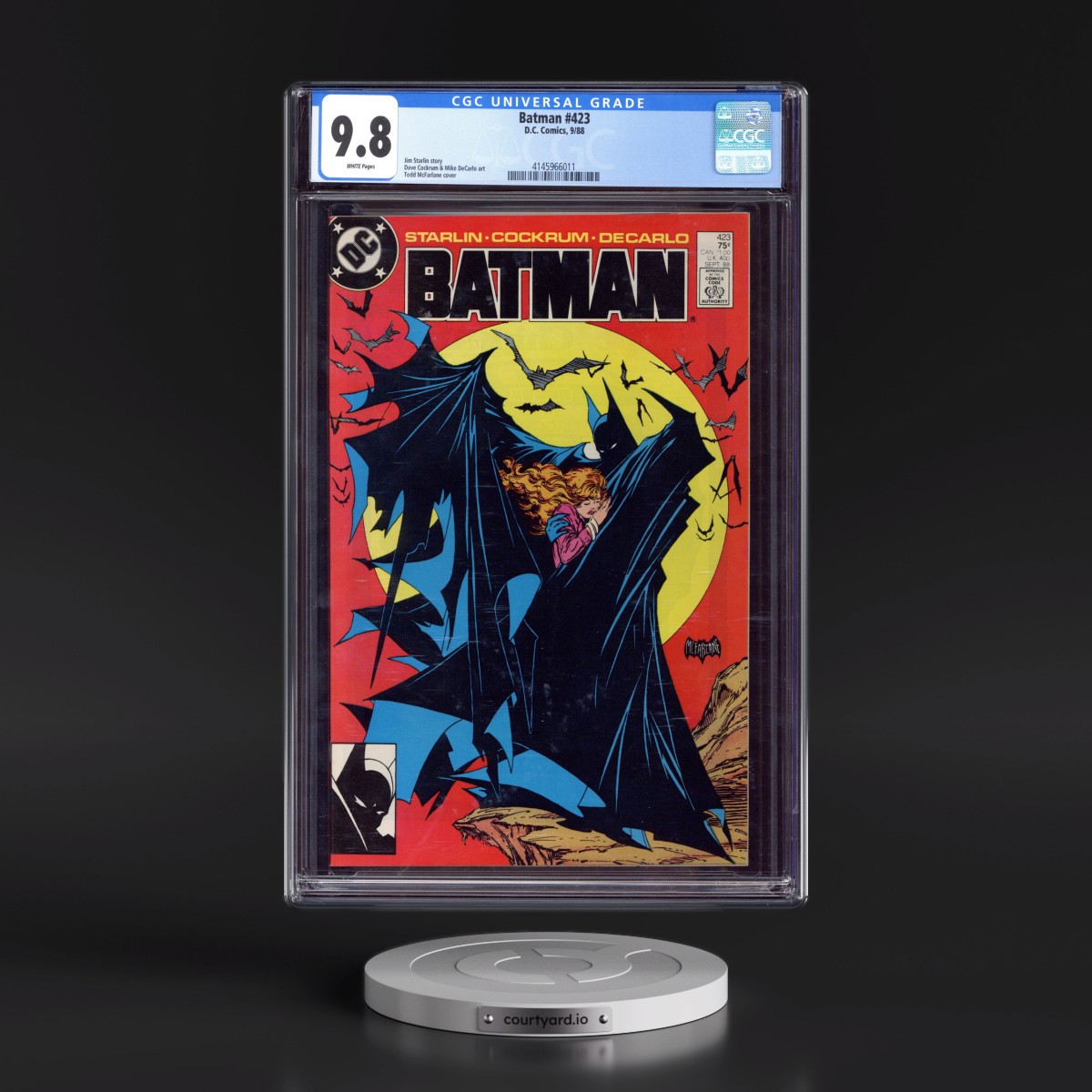 Batman #423 CGC 9.8 White Pages (DC Comics, 9/88)