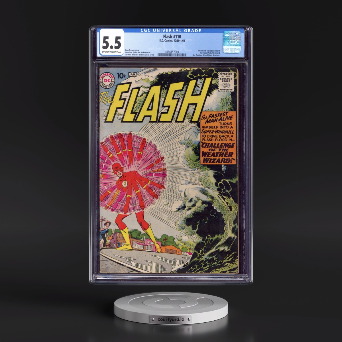 Flash #110 CGC 5.5 Off-white to White Pages (DC Comics, 12/59-1/60)