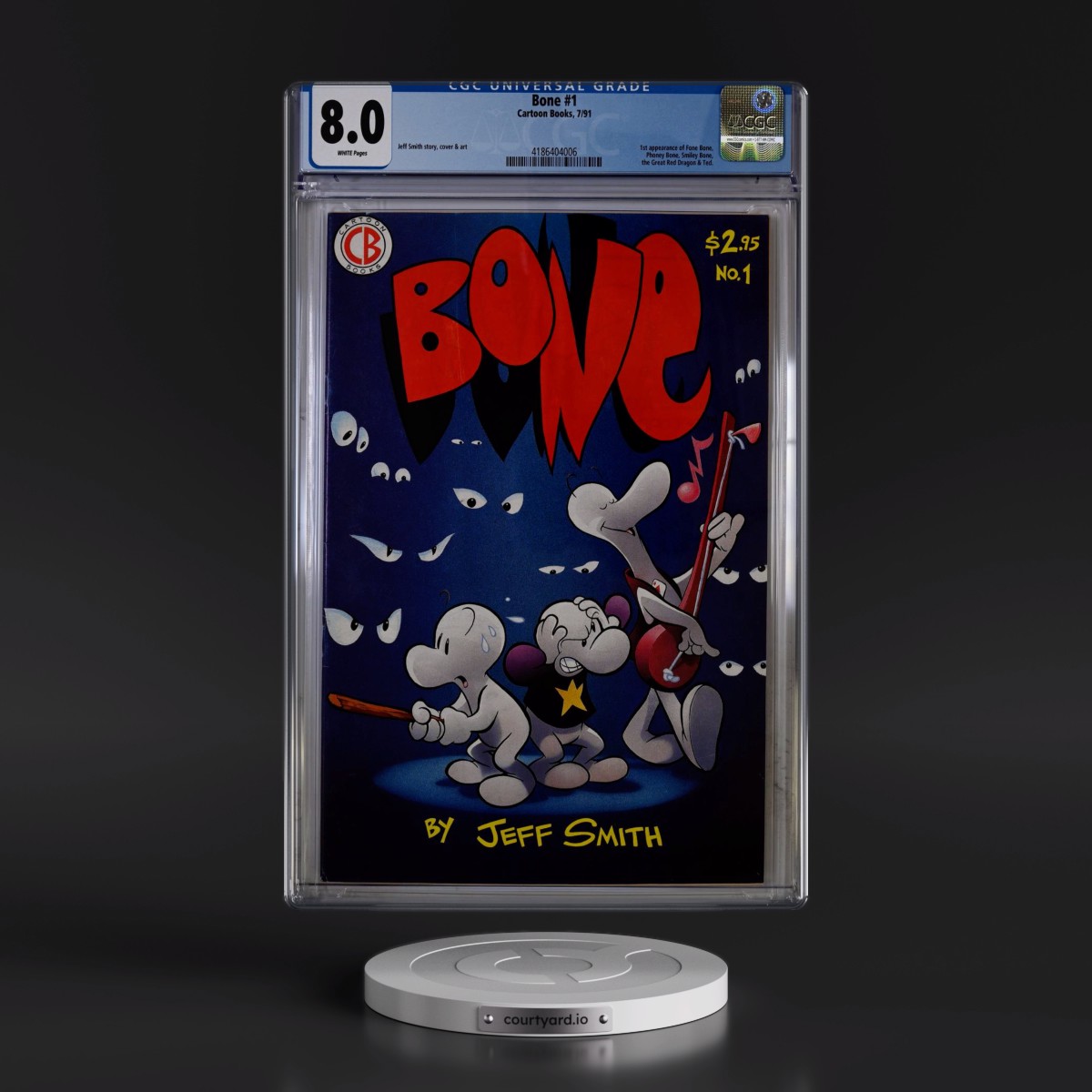 Bone #1 CGC 8.0 White Pages (Cartoon Books, 7/91) - Universal