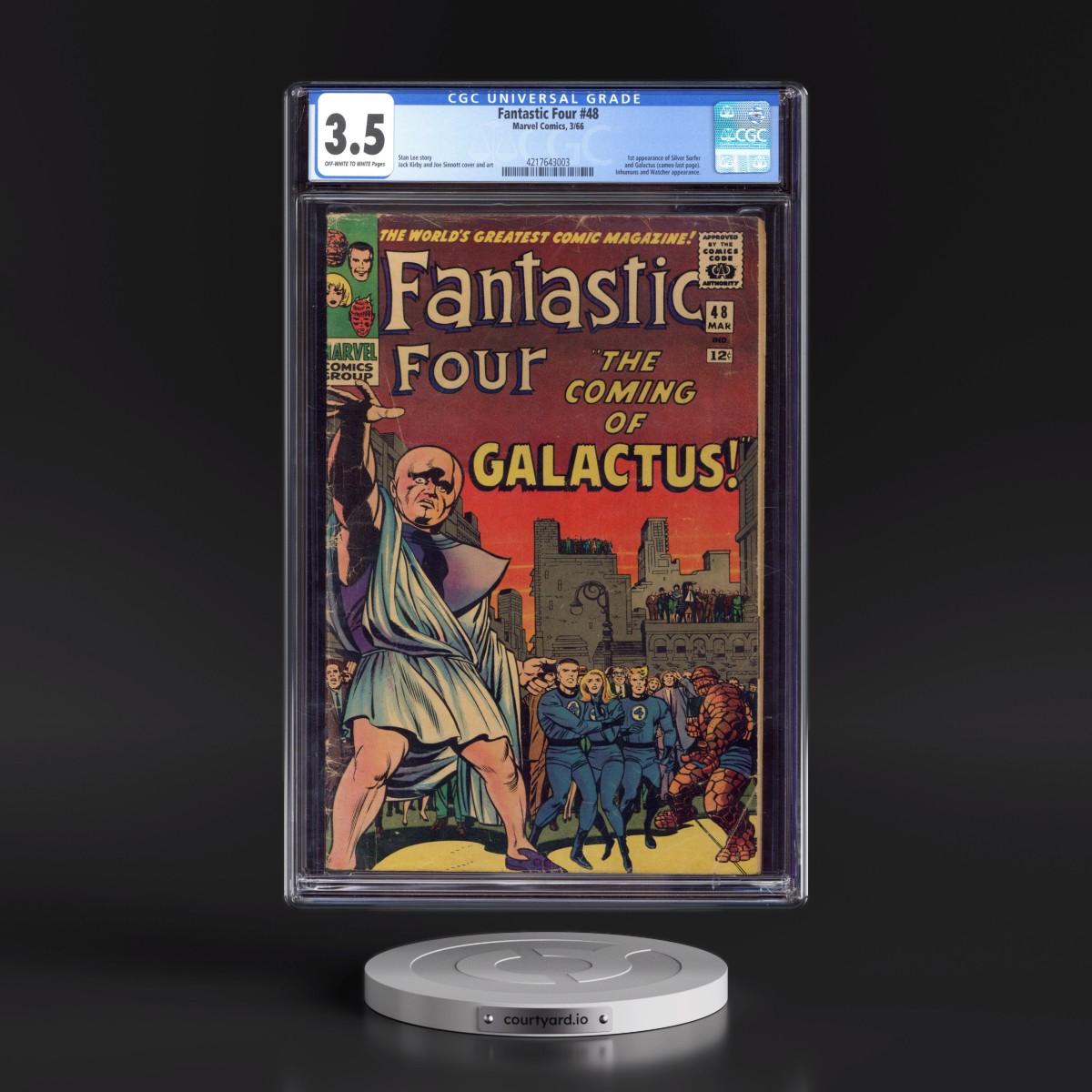 Fantastic Four #48 CGC 3.5 Off-white to White Pages (Marvel Comics, 3/66)