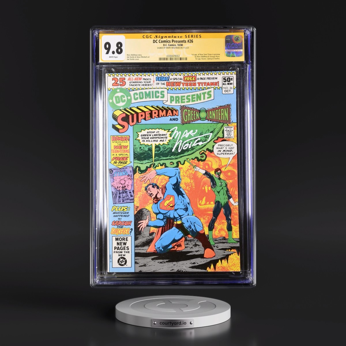 DC Comics Presents #26 CGC 9.8 White Pages (DC Comics, 10/80) - Signature Series
