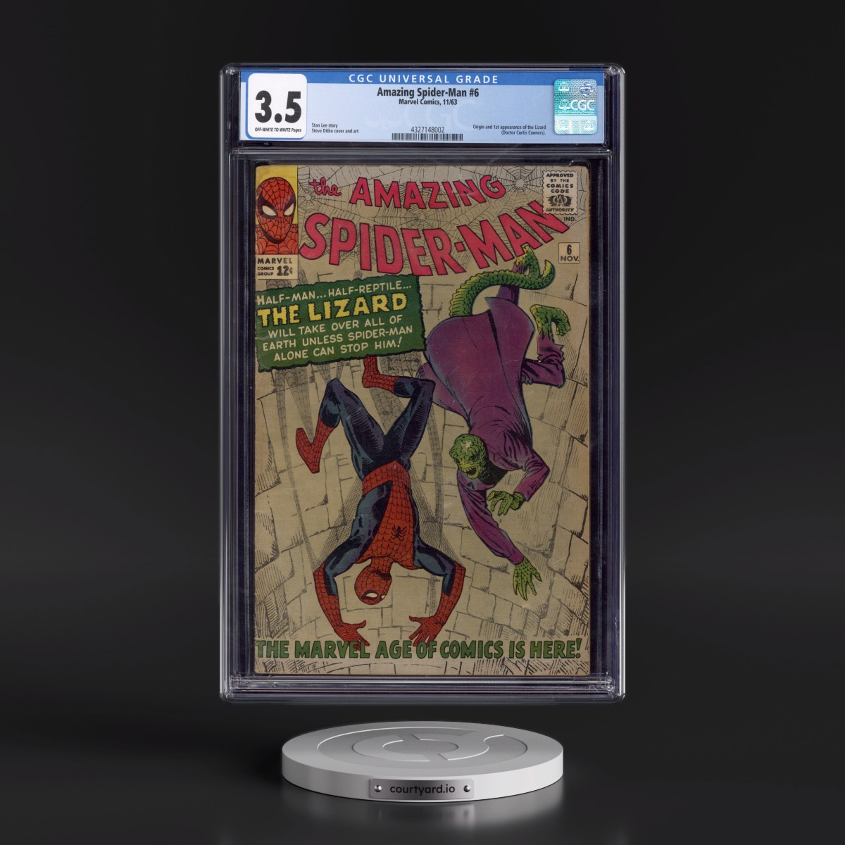 Amazing Spider-Man #6 CGC 3.5 Off-white to White Pages (Marvel Comics, 11/63) - Universal