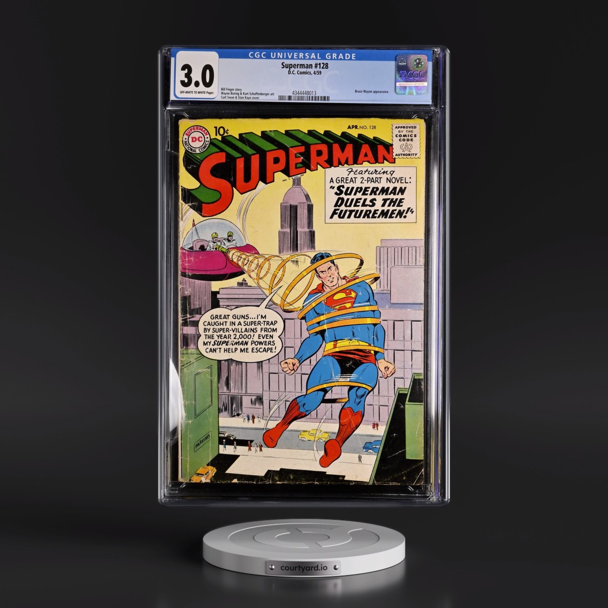 Superman #128 CGC 3.0 Off-white to White Pages (DC Comics, 4/59) - Universal