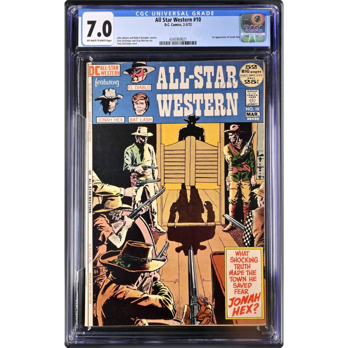 All Star Western #10 CGC 7.0 Off-white to White Pages (DC Comics, 2-3/72) - Universal