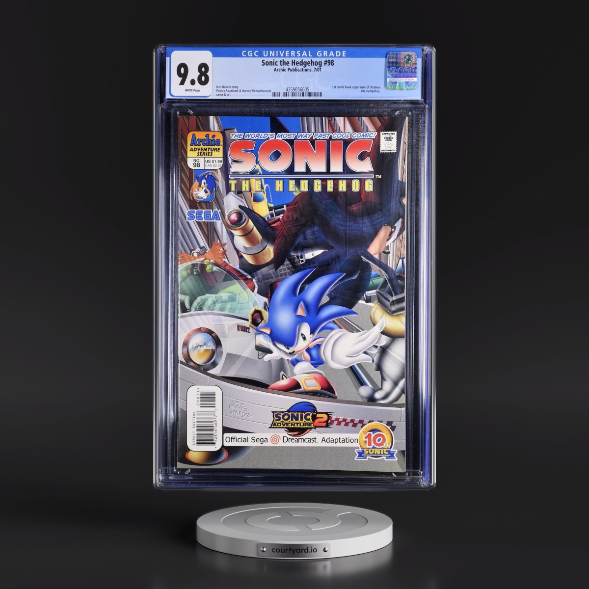 Sonic the Hedgehog #98 CGC 9.8 White Pages (Archie Publications, 7/01) - Universal