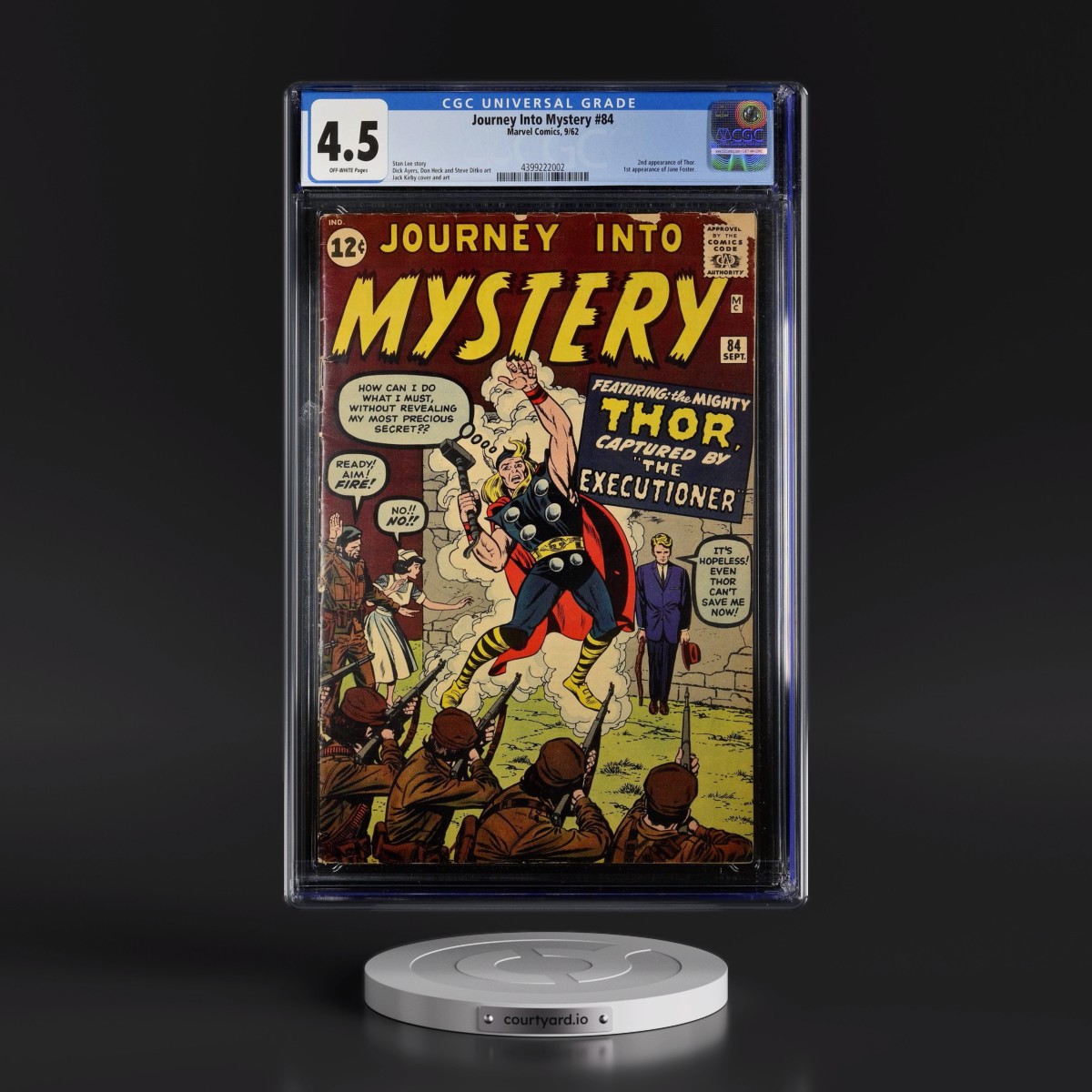 Journey Into Mystery #84 CGC 4.5 Off-white Pages (Marvel Comics, 9/62)
