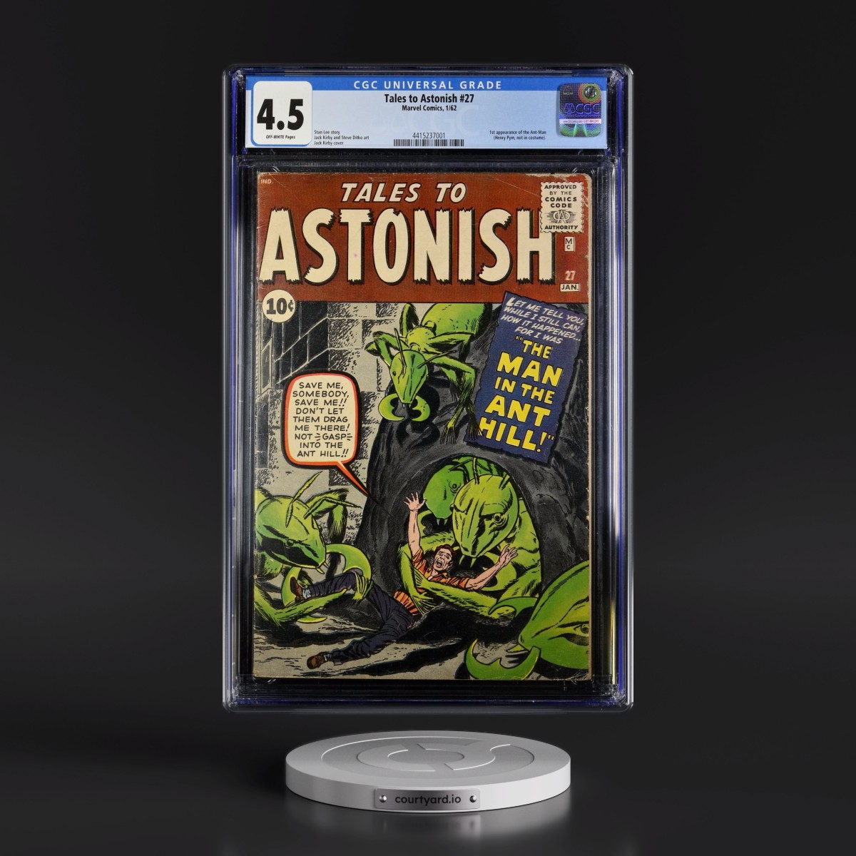 Tales to Astonish #27 CGC 4.5 Off-white Pages (Marvel Comics, 1/62)