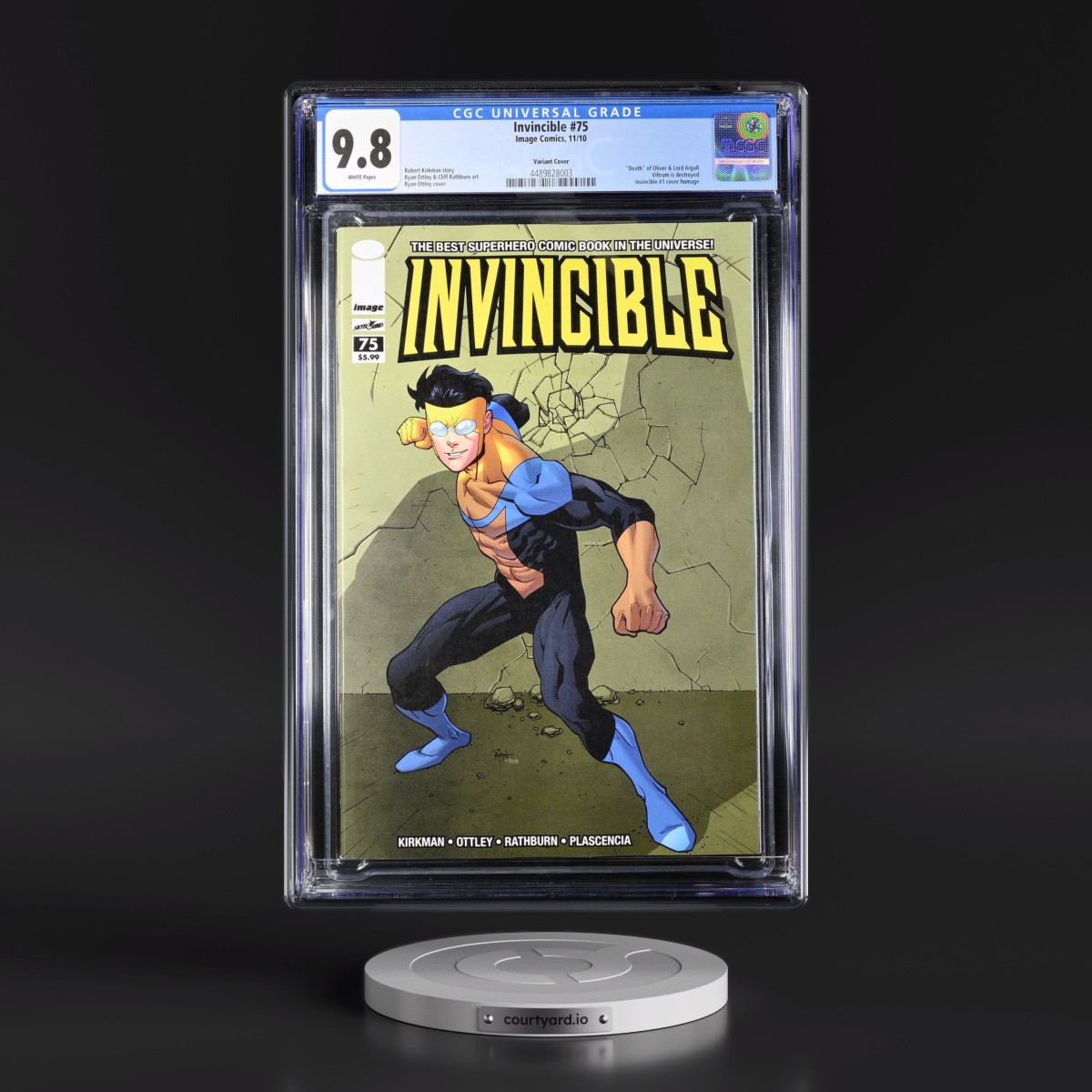 Invincible #75 CGC 9.8 White Pages (Image Comics, 11/10) - Universal Variant Cover