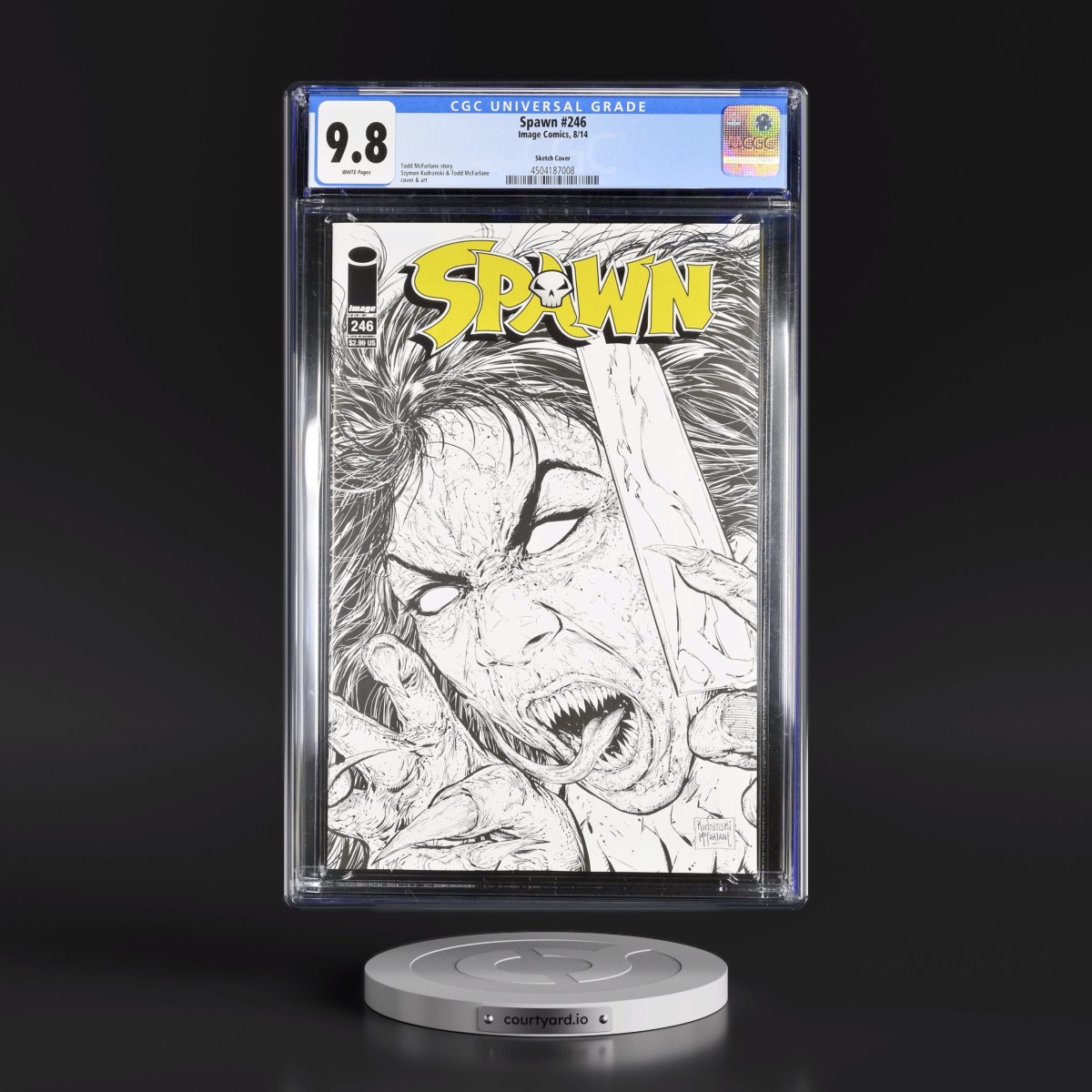 Spawn #246 CGC 9.8 White Pages (Image Comics, 8/14) - Universal Sketch Cover