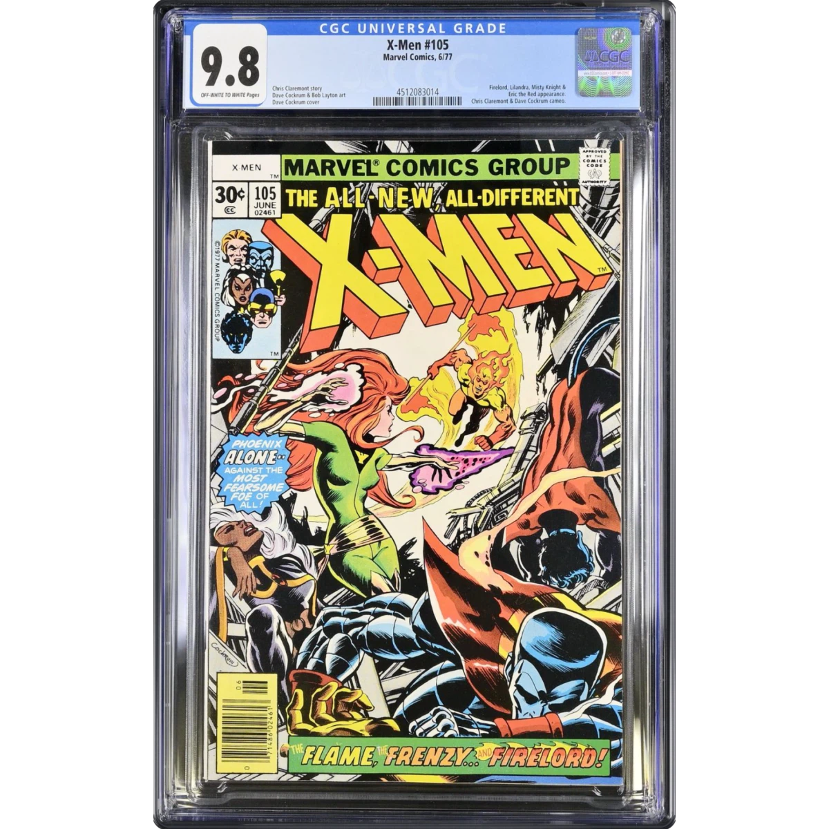 X-Men #105 CGC 9.8 Off-white to White Pages (Marvel Comics, 6/77) - Universal