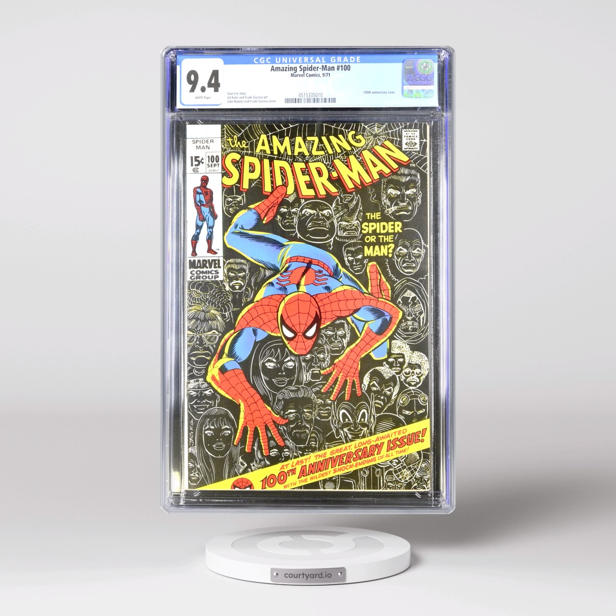 Amazing Spider-Man #100 CGC 9.4 White Pages (Marvel Comics, 9/71) - Universal