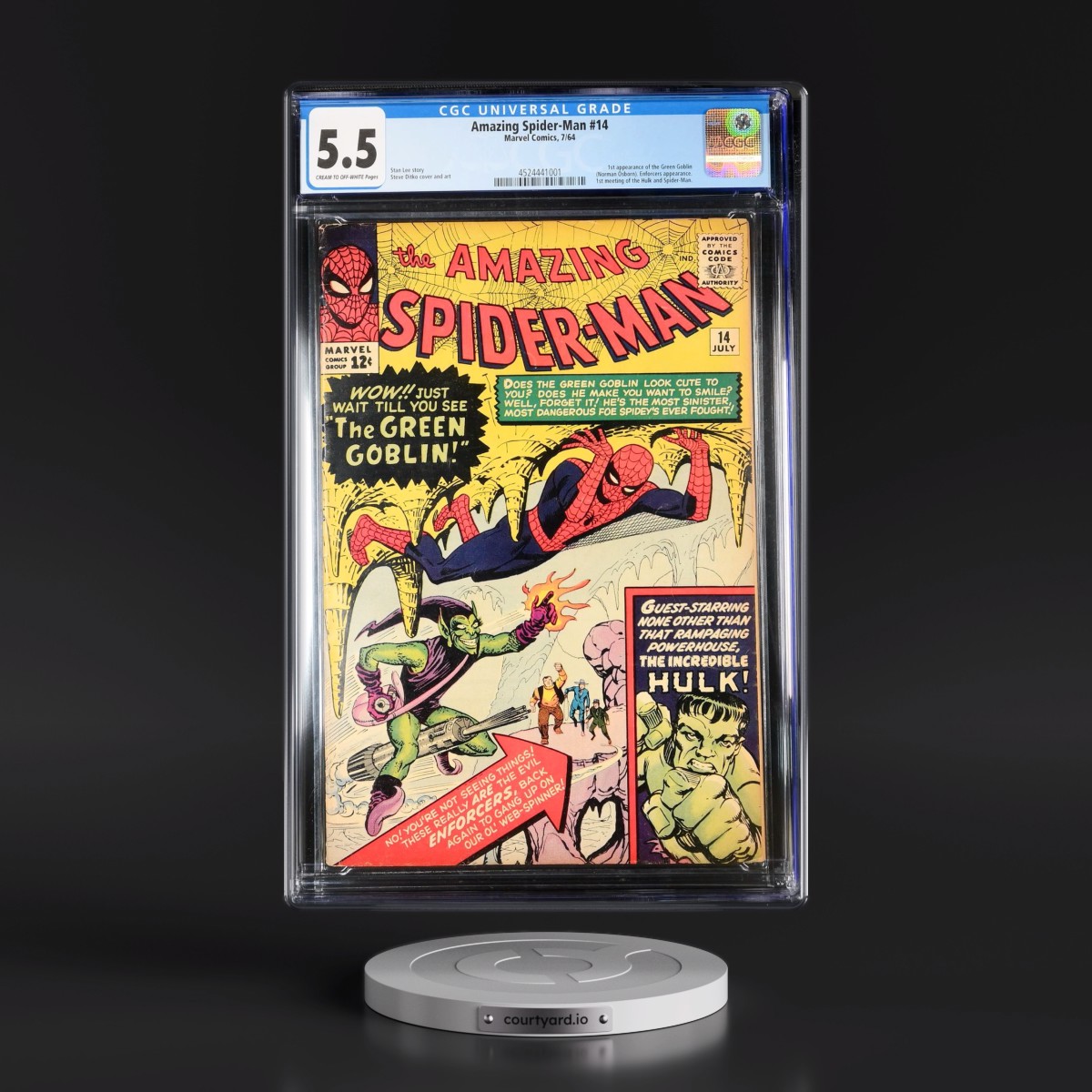 Amazing Spider-Man #14 CGC 5.5 Cream to Off-white Pages (Marvel Comics, 7/64)